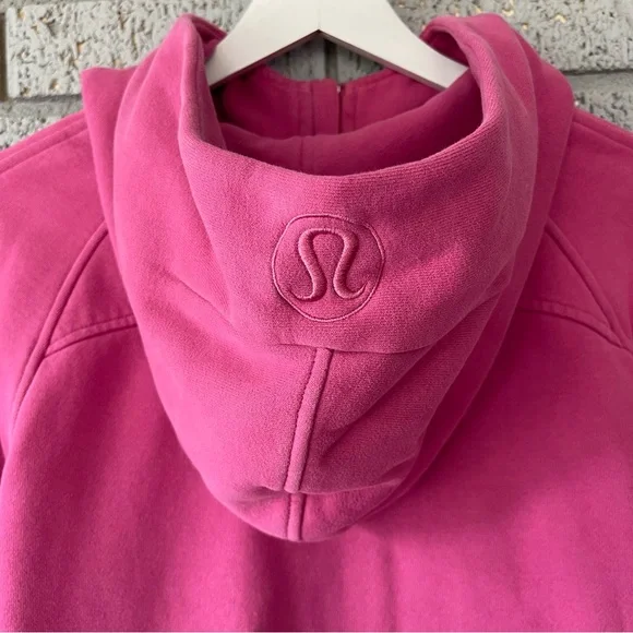 Lululemon Scuba Oversized Half-Zip Hoodie Pink Blossom Size Medium